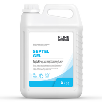 Дезінфікуючий засіб гелевий для обробки рук та шкірних покривів KLINE SEPTEL GEL 5л DS0004 фото