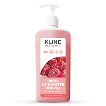 Засіб для миття посуду KLINE Гранат 1л з дозатором RM0042 фото