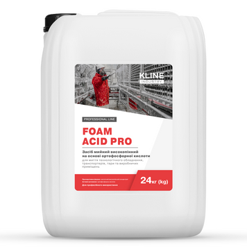 Засіб мийний високопінний на основі ортофосфорної кислоти KLINE FOAM ACID PRO 24кг AC0004 фото