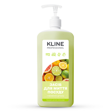 Засіб для миття посуду KLINE Цитрус 1л з дозатором RM0040 фото