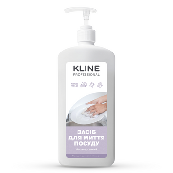 Засіб для миття посуду KLINE Гіпоалергенний 1л з дозатором RM0037 фото