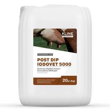 Засіб після доїння 5000ppm на основі йоду POST DIP IODOVET 5000 20кг RM0067 фото